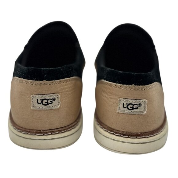 UGG Tan & Black Suede Slip-On Shoes Womens Size 9 - Picture 5 of 7